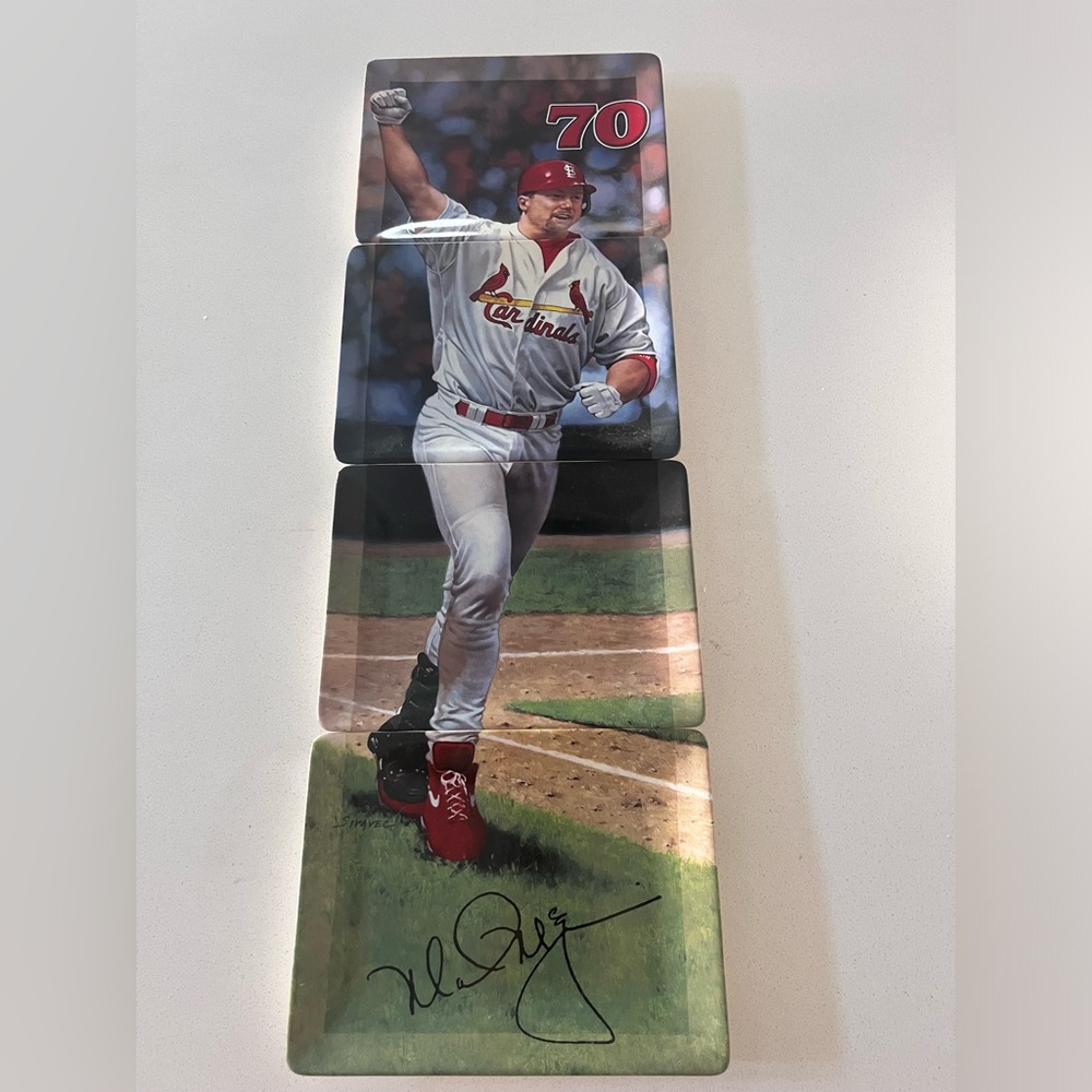 MLB Mark McGwire The Triumph‎ Of 70 Collector Plates Set Of 4
